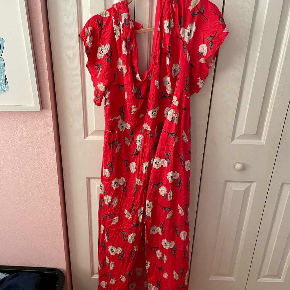 Torrid Floral romper with train plus size